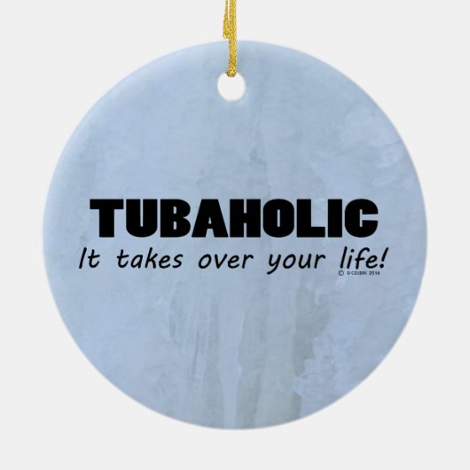 Tubaholic life keramisch ornament (Achterkant)