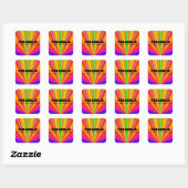 Tubaholic Life Square Sticker (Vel)