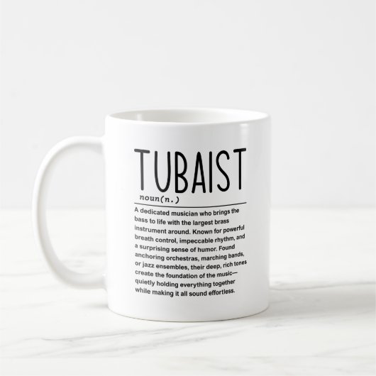 tubaïst koffiemok (Links)