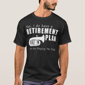 Tubalicious Retirement Groove: Tuba spelen grappig T-shirt