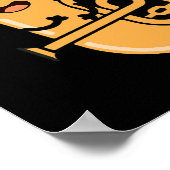 Tubanana Funny Tuba Banana Pun Dark BG Poster (Hoek)