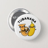 Tubanana Grappige Tuba Banaan Pun Ronde Button 5,7 Cm (Voorkant /achterkant)