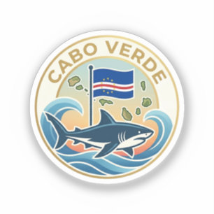 Tubarões Azuis - Kaapverdië Sticker