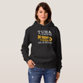 Tubaspelers trappen koper hoodie (Voorkant volledig)