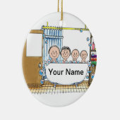 Tubbeltijd 2 keramisch ornament (Rechts)