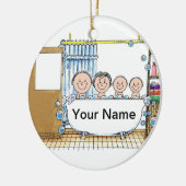 Tubbeltijd 2 keramisch ornament (Links)