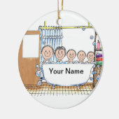 Tubbeltijd 3 keramisch ornament (Links)