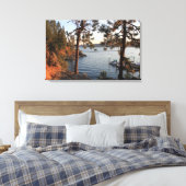"Tubbs Hill" Coeur d'Alene, Idaho Canvas Afdruk (Insitu (Slaapkamer))