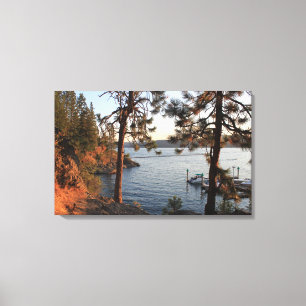 "Tubbs Hill" Coeur d'Alene, Idaho Canvas Afdruk
