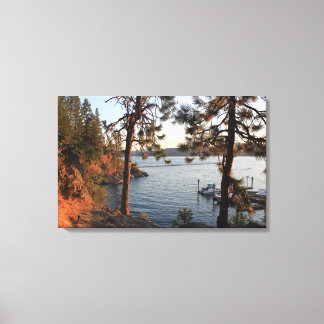 "Tubbs Hill" Coeur d'Alene, Idaho Canvas Afdruk
