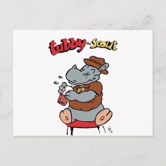 Tubby de Scout Post Card Briefkaart (Voorkant)