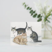 Tubby, tijger en klein origineel Briefkaart (Staand voorkant)