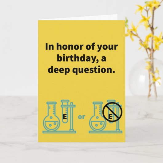 Tube E of niet Tube E - Birthday Kaart (Gele Bloem)