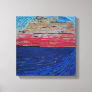 Tube naar San Clemente-punt Canvas Afdruk