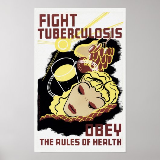 Tuberculose bestrijden - de regels voor de gezondh poster (Voorkant)