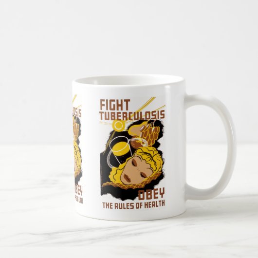 Tuberculose bestrijden koffiemok (Rechts)