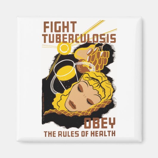Tuberculose bestrijden magneet (Voorkant)