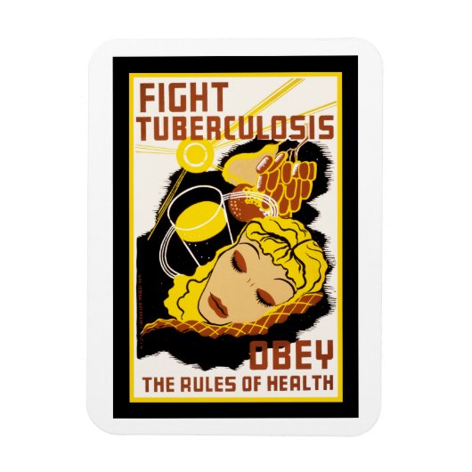 Tuberculose bestrijden ~ Obey the Rules of Health Magneet (Verticaal)
