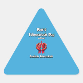 Tuberculose uitroeien. Wereld TBC Dag 24 maart. Sticker