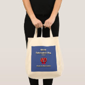 Tuberculose uitroeien. Wereld TBC Dag 24 maart. Tote Bag (Voorkant (product))