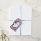 Tuberose en lavender Blooms Cadeaulabel (Met Touw)