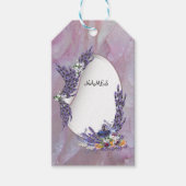 Tuberose en lavender Blooms Cadeaulabel (Voorkant)