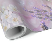 Tuberose en lavender Blooms Cadeaupapier (Rol Hoek)
