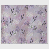 Tuberose en lavender Blooms Cadeaupapier (Vlak)