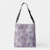 Tuberose en lavender Blooms Crossbody Tas (Achterkant)