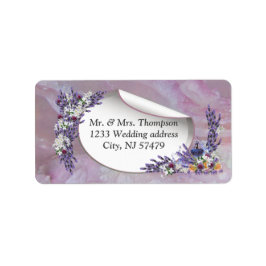 Tuberose en lavender Blooms Etiket