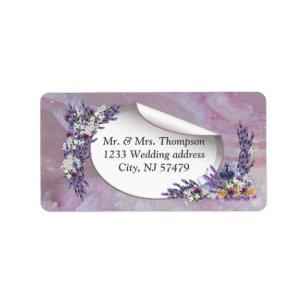 Tuberose en lavender Blooms Etiket