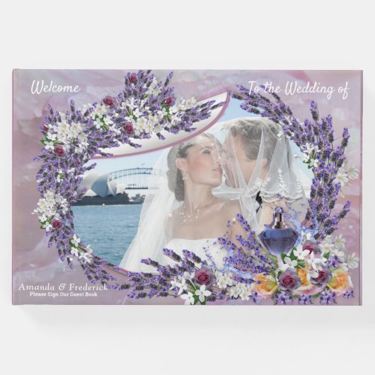 Tuberose en lavender Blooms Gastenboek (Voorkant)