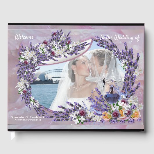 Tuberose en lavender Blooms Gastenboek (Voorkant)