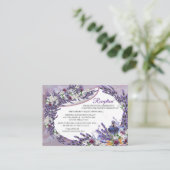 Tuberose en lavender Blooms Informatiekaartje (Staand voorkant)