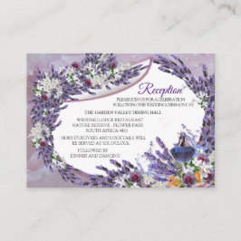 Tuberose en lavender Blooms Informatiekaartje