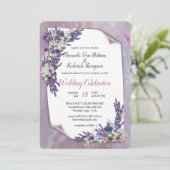 Tuberose en lavender Blooms Kaart (Staand voorkant)