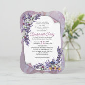 Tuberose en lavender Blooms Kaart (Staand voorkant)