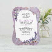 Tuberose en lavender Blooms Kaart (Staand voorkant)