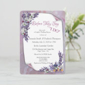 Tuberose en lavender Blooms Kaart (Staand voorkant)