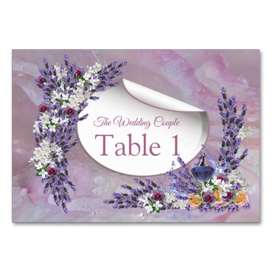 Tuberose en lavender Blooms Kaart (Voorkant)