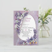 Tuberose en lavender Blooms Kaart (Staand voorkant)