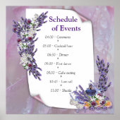Tuberose en lavender Blooms Poster (Voorkant)