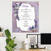 Tuberose en lavender Blooms Poster (Thuiskantoor)