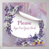 Tuberose en lavender Blooms Poster (Voorkant)