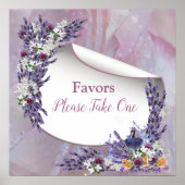 Tuberose en lavender Blooms Poster (Voorkant)