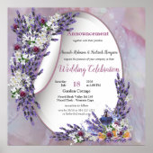 Tuberose en lavender Blooms Poster (Voorkant)