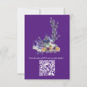 Tuberose en lavender Blooms RSVP Kaartje (Achterkant)