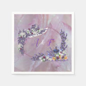 Tuberose en lavender Blooms Servet (Voorkant)