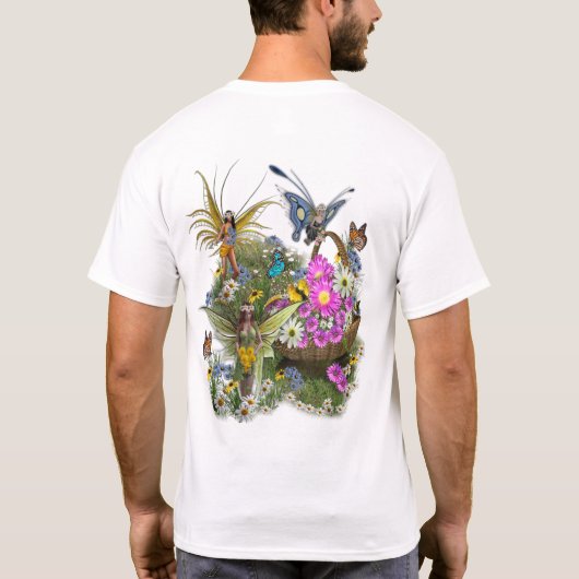 Tuberose en lavender Blooms T-shirt (Achterkant)
