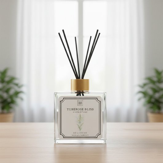 Tuberose Floral Aroma Diffuser Label